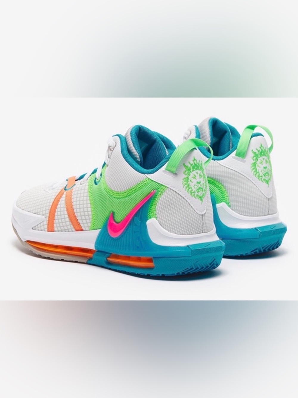 [Nike] LeBron Witness 7 Athletic Basketball Shoes Sneakers Multi Color Men’s 9.5 - Picture 4 of 16